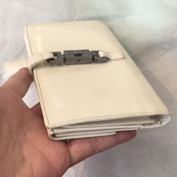 Authentic Vintage Jackie O Gucci White Long Wallet - Picture 9 of 14
